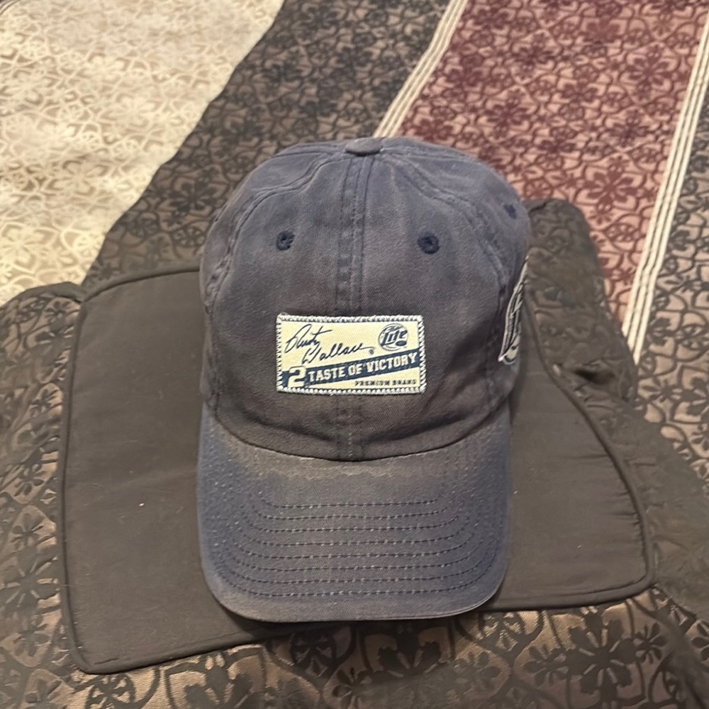 Vintage Rusty Wallace Navy Blue Miller Lite Cap purchased at Bristol